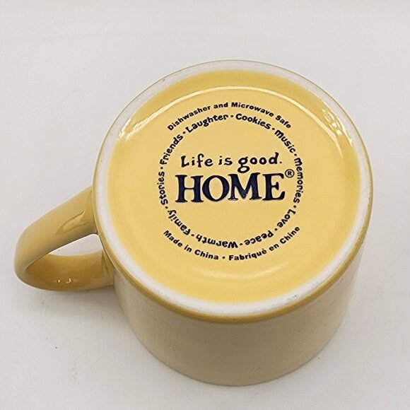 Life Is Good Heart Mug Yellow Orange Do What You Like. Like What You Do. 16 oz - Picture 3 of 8